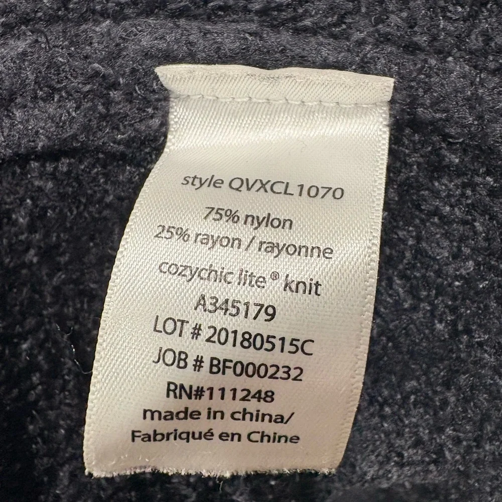 Barefoot Dreams Black Montecito Cozychic Lite Long Cardigan | Size 2X - Picture 10 of 12